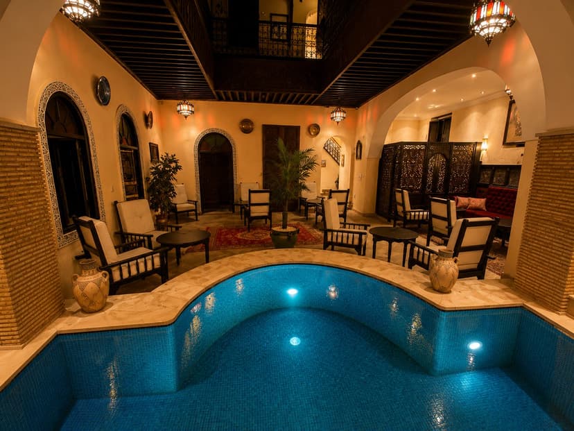 Riad entier avec piscine – 13 pers